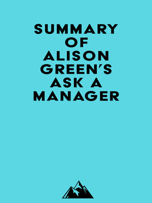 cover image of Summary of Alison Green's Ask a Manager